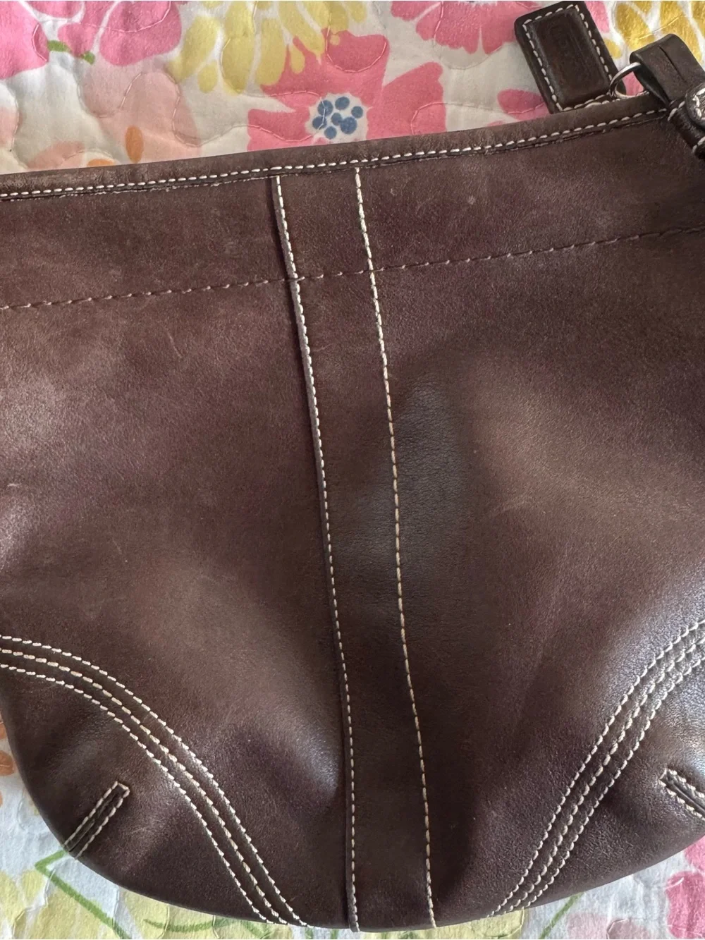 Coach brown leather crossbody vintage - Picture 3 of 7